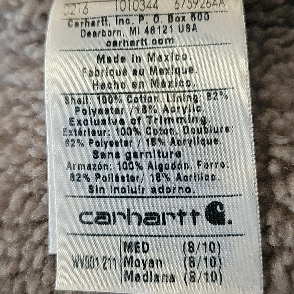 Carhartt  Women's Brown Sherpa-Lined Washed Duck Vest - Picture 6 of 16